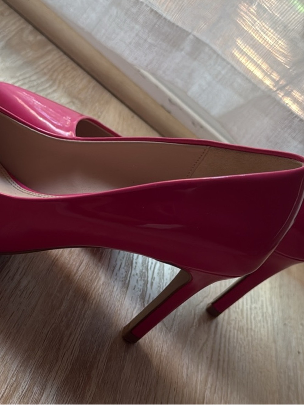 J. Crew Hot Pink Patent Pointed Pumps - Picture 2 of 2